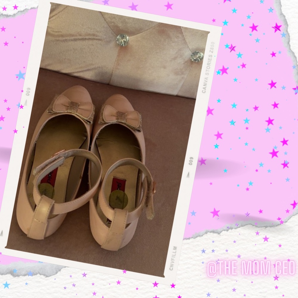 GLITTER BOW DRESS SHOES
